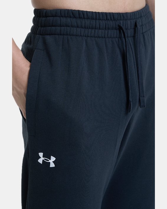 Men's UA Rival Fleece Pants in Black image number 3
